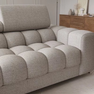 Ecksofa mit Stauraum ELIS – beige, linke Ecke