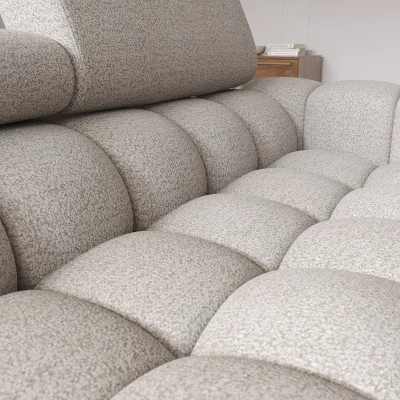 Ecksofa mit Stauraum ELIS – beige, linke Ecke