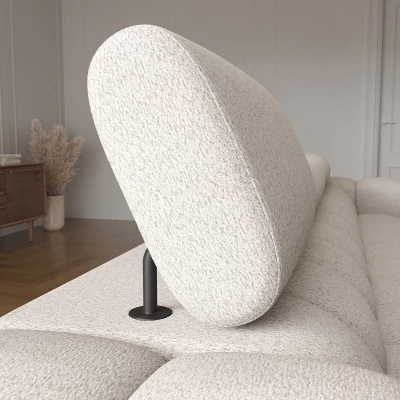 Ecksofa mit Stauraum ELIS – hellbeige, linke Ecke