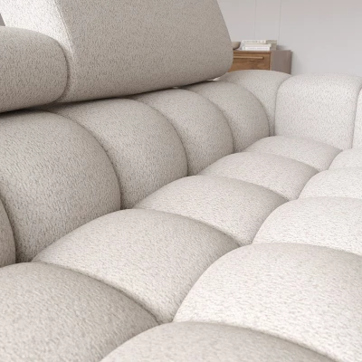 Ecksofa mit Stauraum ELIS – hellbeige, linke Ecke