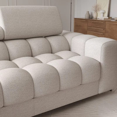 Ecksofa mit Stauraum ELIS – hellbeige, linke Ecke