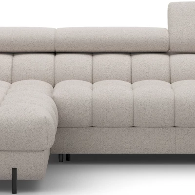 Ecksofa mit Stauraum ELIS – hellbeige, linke Ecke
