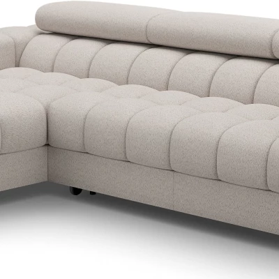 Ecksofa mit Stauraum ELIS – hellbeige, linke Ecke