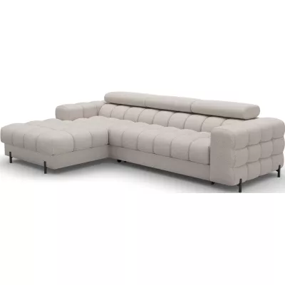 Ecksofa mit Stauraum ELIS – hellbeige, linke Ecke