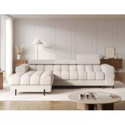Ecksofa mit Stauraum ELIS – hellbeige, linke Ecke