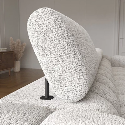 Ecksofa mit Stauraum ELIS – grau-beige, linke Ecke