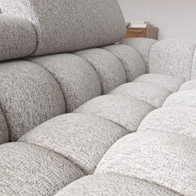 Ecksofa mit Stauraum ELIS – grau-beige, linke Ecke