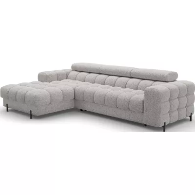 Ecksofa mit Stauraum ELIS – grau-beige, linke Ecke