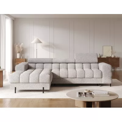 Ecksofa mit Stauraum ELIS – grau-beige, linke Ecke