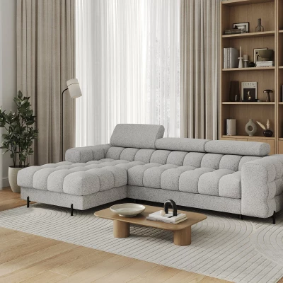 Ecksofa mit Stauraum ELIS - Esche, linke Ecke