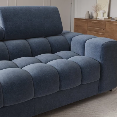 Ecksofa mit Stauraum ELIS - blau, linke Ecke