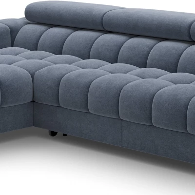 Ecksofa mit Stauraum ELIS - blau, linke Ecke
