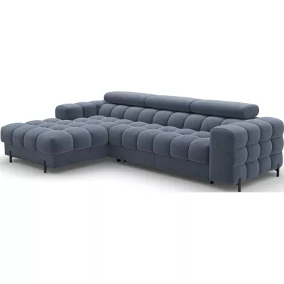 Ecksofa mit Stauraum ELIS - blau, linke Ecke