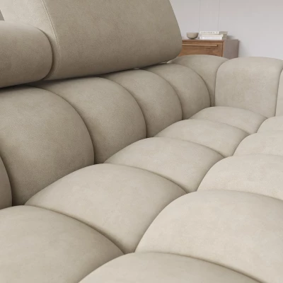 Ecksofa mit Stauraum ELIS – dunkelbeige, linke Ecke