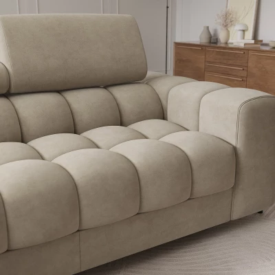 Ecksofa mit Stauraum ELIS – dunkelbeige, linke Ecke