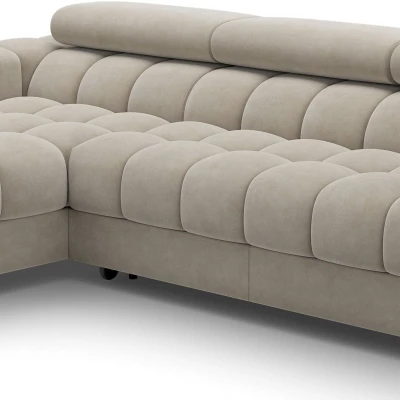 Ecksofa mit Stauraum ELIS – dunkelbeige, linke Ecke