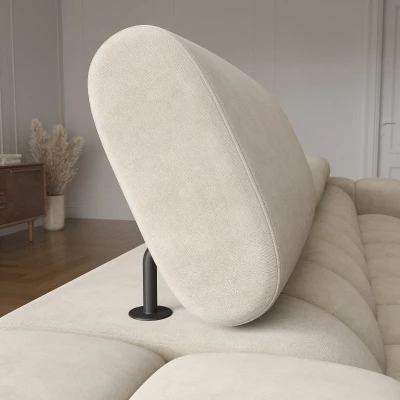 Ecksofa mit Stauraum ELIS – dunkelbeige, linke Ecke