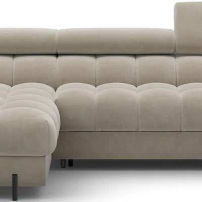 Ecksofa mit Stauraum ELIS – dunkelbeige, linke Ecke