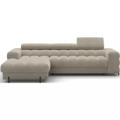 Ecksofa mit Stauraum ELIS – dunkelbeige, linke Ecke