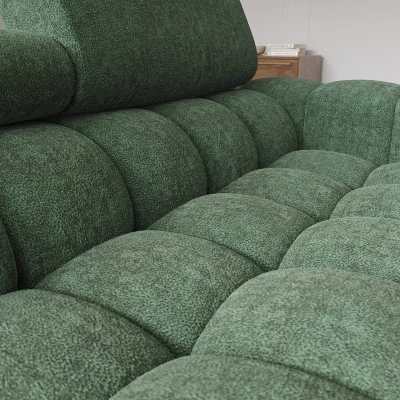 Ecksofa mit Stauraum ELIS - grün, linke Ecke