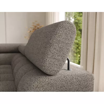 U-förmiges Sofa mit Stauraum ELISA – Dunkelbeige, echtes Design