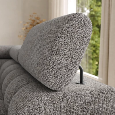 Sofagarnitur mit U-förmigem Stauraum ELISA – grau-beige, echtes Design