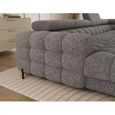 Sofagarnitur mit U-förmigem Stauraum ELISA – grau-beige, echtes Design