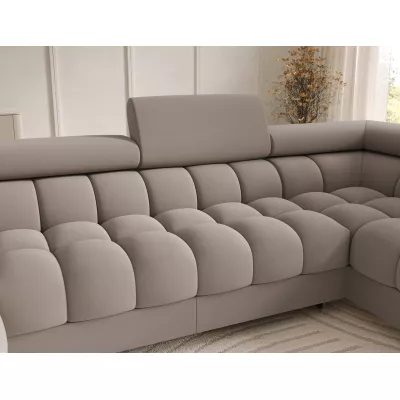 U-förmiges Sofa mit Stauraum ELISA – beige, echtes Design