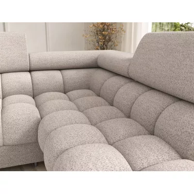 U-förmiges Sofa mit Stauraum ELISA – hellbeige, echtes Design