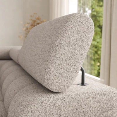 U-förmiges Sofa mit Stauraum ELISA – hellbeige, echtes Design