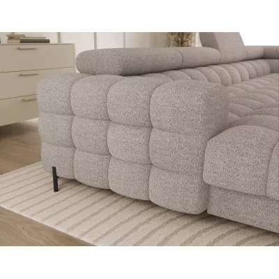 U-förmiges Sofa mit Stauraum ELISA – hellbeige, echtes Design