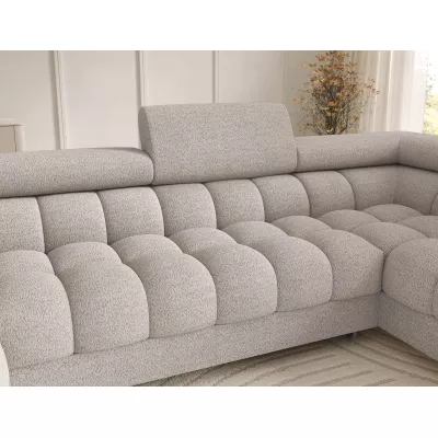 U-förmiges Sofa mit Stauraum ELISA – hellbeige, echtes Design