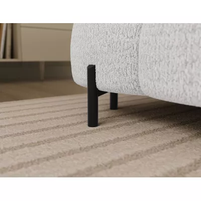 Sofagarnitur mit U-förmigem Stauraum ELISA – weiß, rechte Ausführung