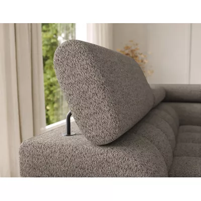 U-förmiges Sofa mit Stauraum ELISA – dunkelbeige, linke Ausführung