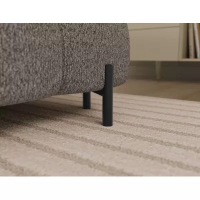 U-förmiges Sofa mit Stauraum ELISA – dunkelbeige, linke Ausführung