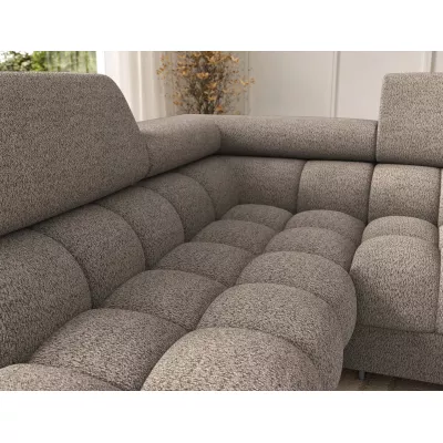 U-förmiges Sofa mit Stauraum ELISA – dunkelbeige, linke Ausführung