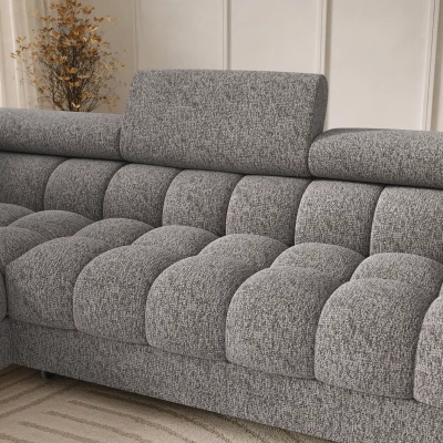Sofagarnitur mit U-förmigem Stauraum ELISA – grau-beige, linke Ausführung