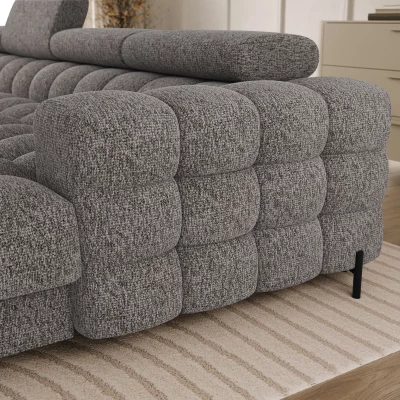 Sofagarnitur mit U-förmigem Stauraum ELISA – grau-beige, linke Ausführung