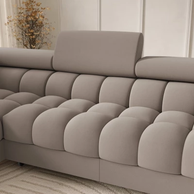 U-förmiges Sofa mit Stauraum ELISA – beige, linke Ausführung