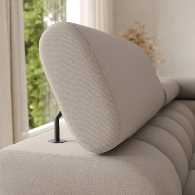 U-förmiges Sofa mit Stauraum ELISA – beige, linke Ausführung