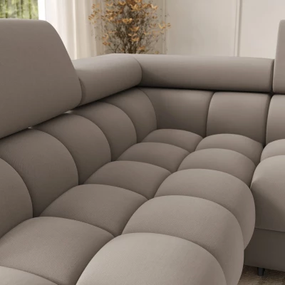 U-förmiges Sofa mit Stauraum ELISA – beige, linke Ausführung