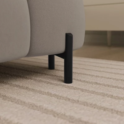 U-förmiges Sofa mit Stauraum ELISA – beige, linke Ausführung
