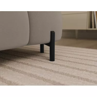 U-förmiges Sofa mit Stauraum ELISA – beige, linke Ausführung