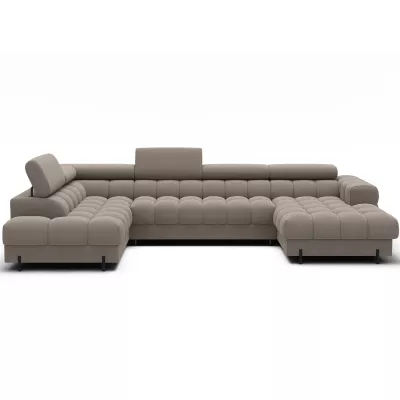 U-förmiges Sofa mit Stauraum ELISA – beige, linke Ausführung