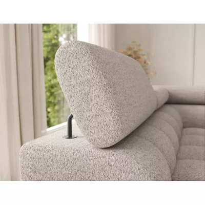 U-förmiges Sofa mit Stauraum ELISA – hellbeige, linke Ausführung
