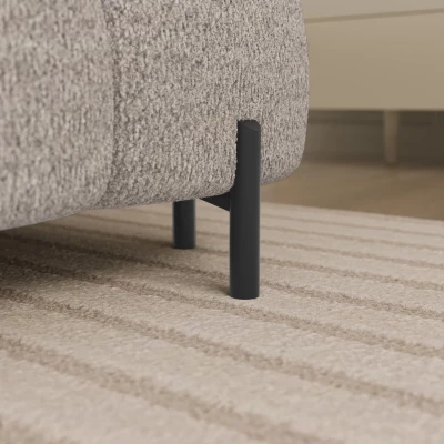 U-förmiges Sofa mit Stauraum ELISA – hellbeige, linke Ausführung