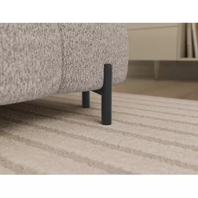 U-förmiges Sofa mit Stauraum ELISA – hellbeige, linke Ausführung