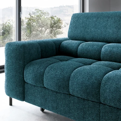 Eckschlafsofa EVADNE - blau, rechte Ecke