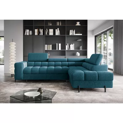 Eckschlafsofa EVADNE - blau, rechte Ecke