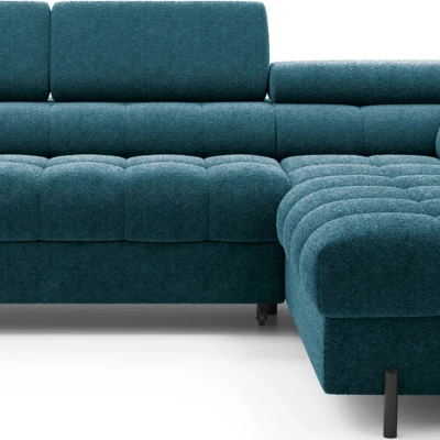 Eckschlafsofa EVADNE - blau, rechte Ecke